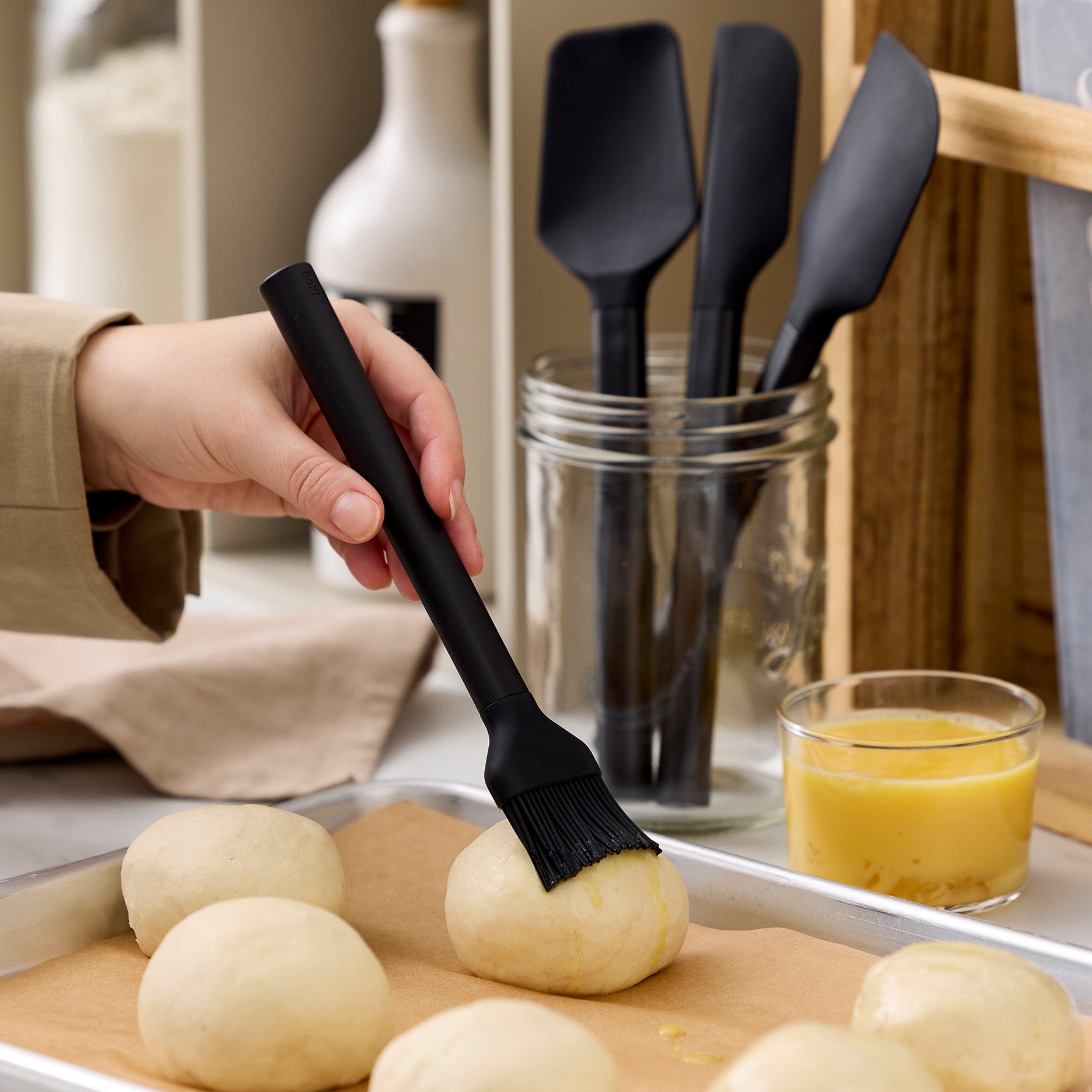 Emma bagepensel sort